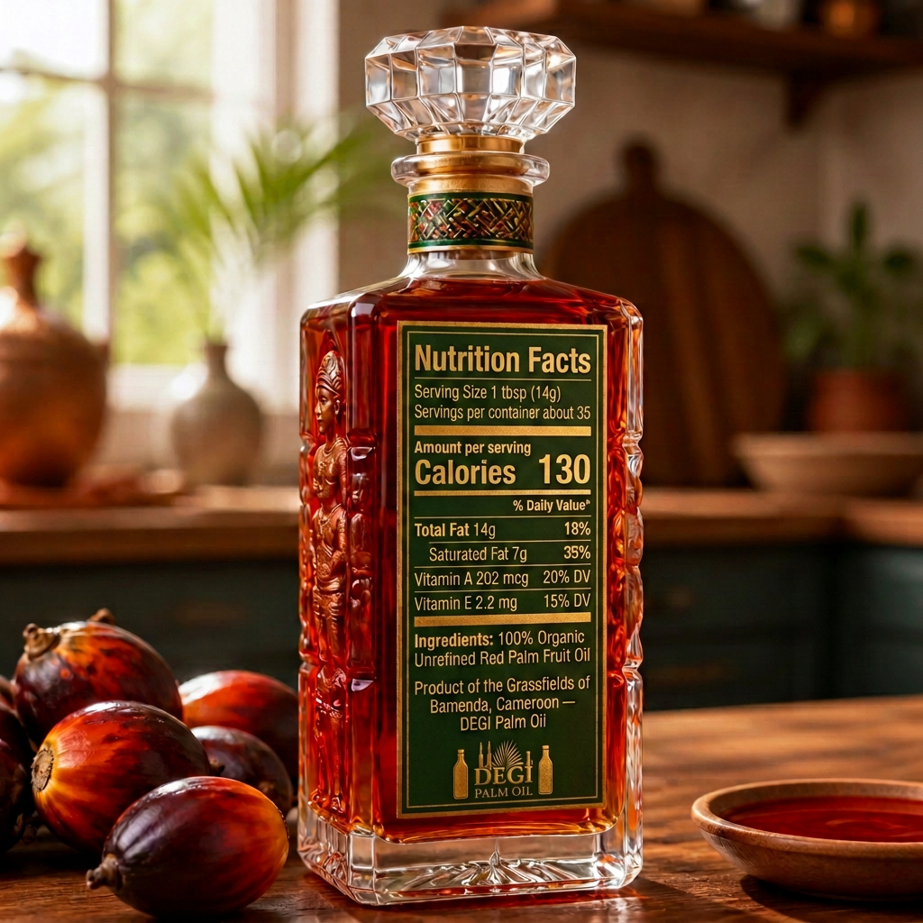 DEGI Graffi Heritage decanter — back label with nutrition facts